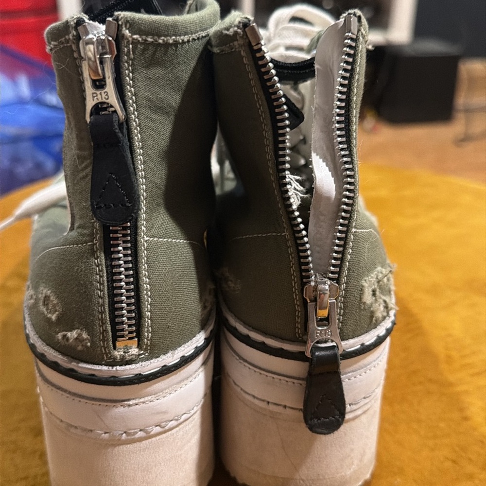 R13 Distressed Platform Sneaker - Picture 4 of 7